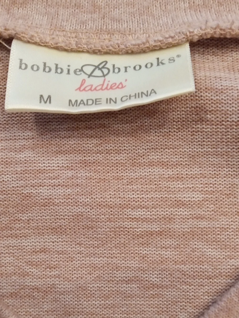 Bobbie Brooks Women's Light Pink Comfy Top Medium - Picture 2 of 3